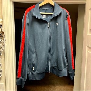 Nike Golf Athletic Jacket XL Fitted Navy/Red EUC